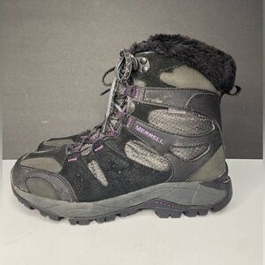 Merrell Women's Kiandra Black Waterproof 200g Winter Hiking Boots Sz 8.5 Sz 9